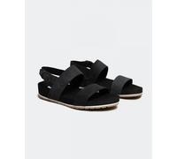 Timberland Womens Malibu Waves 2Band Sandal CA2AT9 Black Nubuck Nubuck Leather - Size UK 7