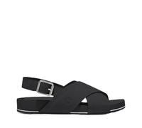 Timberland Women's Malibu Waves Basic X Strap Sandals, Black Suede, 5.5 UK