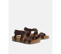 Timberland Malibu Waves Cross Strap Full Grain Leather Womens Sandals - Burgundy - Burgundy - UK6 EU39 US8 Wide