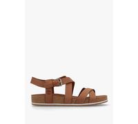 TIMBERLAND Malibu Waves Saddle Nubuck Leather Backstrap Sandals Size: