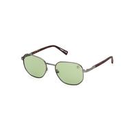 Timberland Man TB00018 09R Sunglasses Metal Anthracite Green Geometric Polarized