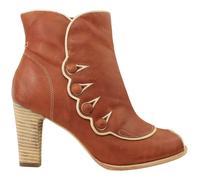 Timberland Marge Peep Slip-On Brown Smooth Leather Womens Boots 25683