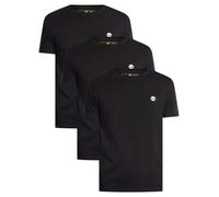 Timberland Men's 3 Pack Dunstan River Slim T-Shirts, Black, XL