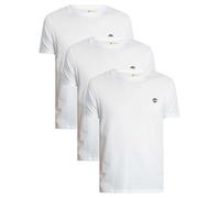 Timberland Men's 3 Pack Dunstan River Slim T-Shirts, White, XXL