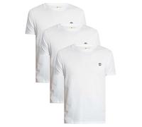 Timberland Men's 3 Pack Dustan Slim T-Shirts, White, M