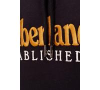 Timberland Mens Embroidery Logo Brush Back Hoodie Black S