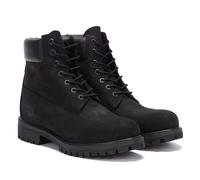 Timberland Mens Black Premium 6 Inch Nubuck Leather Boots UK 9