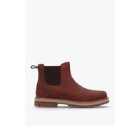 TIMBERLAND Mens Britton Road Mid Rust Leather Chelsea Boots Mens Sh