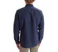 Timberland Men's TFO LS Lovell Cot/Lin Solid Shirt (Slim), Dark Sapphire, XL