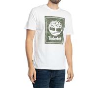Timberland Men's Camo Box Logo T-Shirt, White