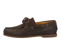 Timberland Men's Cedar Bay Leather Boat Shoes, Navy Full Grain