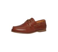 Cedar Bay Essential Leather Boat Shoe Medium Brown Full Grain 9.5 UK