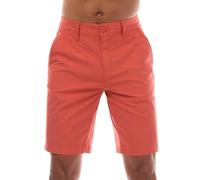 Timberland Mens Claremont Poplin Chino Shorts - Coral - Coral - 32R
