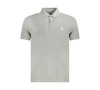 Timberland Mens Classic Polo Shirt Short Sleeves - Grey Cotton - Size Small