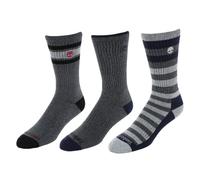 Timberland Men's Comfort Cushioned Cotton Blend Crew Socks (3 Pair Pack)