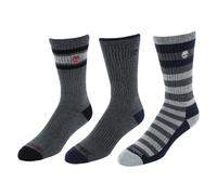 Timberland Men's Comfort Cushioned Cotton Blend Crew Socks (3 Pair Pack)