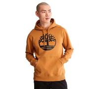 Timberland Men's Core Logo P/O Hood Bb Sweatshirt, Wheat Boot/Blck, L Brown