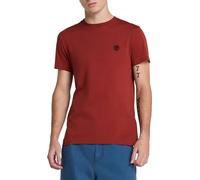 Timberland Mens Crew Neck 'Dunstan River' T-Shirt - Short Sleeved - Slim Fit (Burnt Henna) L