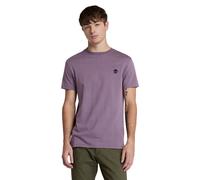 Timberland Mens Crew Neck 'Dunstan River' T-Shirt - Short Sleeved - Slim Fit (Vintage Violet) XXL