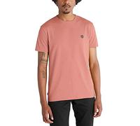 Timberland Mens Crew Neck T Shirt 'Dunstan River Jersey Crew' Slim Fit - Short Sleeved (Light Mahogany) M