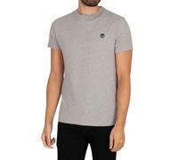 Timberland Mens Dun River Crew Slim T-Shirt, Grey Cotton - Size X-Large