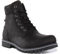 Timberland Men's Earthkeepers Rugged Fashion Boot, Black Full Grain, 8