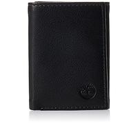 Timberland Men's Exclusive Blix Fine Leather Trifold Wallet, Black, One Size