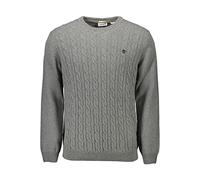 Timberland Men's Jaffrey TFO Lambswool Cable Crew Neck Sweater Medium Grey Heather Sweatshirt, S