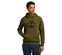 Timberland Men's Kennebec River Tree Logo Hoodie, Dark Olive, L
