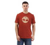 Timberland Mens Kennebec River Tree Logo T-Shirt - Dark Red - S - Dark Red