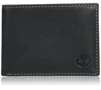 Timberland Men's Leather Passcase Security RFID Wallet Billfold, Black, One Size
