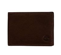 Timberland Men's Leather Passcase Security RFID Wallet Billfold, Dark Brown, One Size