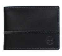 Timberland mens Leather Trifold Hybrid Passcase Wallet, Black, One Size UK