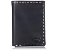 Timberland mens Leather Trifold With Id Window Tri Fold Wallet, Black (Cloudy), One Size UK