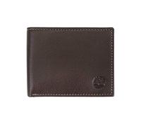 Timberland Men's Leather Wallet with Attached Flip Pocket Travel Accessory-Bi-Fold, Brown (Blix), One Size