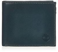 Timberland Men's Leather Wallet with Attached Flip Pocket Travel Accessory-Bi-Fold, Navy (Blix), One Size