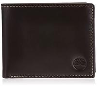 Timberland mens Leather With Attached Flip Pocket Travel Accessory Bi Fold Wallet, Brown (Cloudy), One Size UK