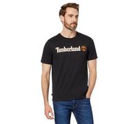 Timberland Men's Linear Logo Short Sleeve Tee Undershirt