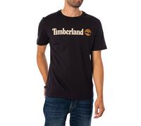 Timberland Men's Linear Logo T-Shirt, Black, L