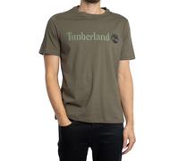 Timberland - Linear Logo Short Sleeve Tee - T-shirt size L, olive