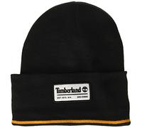 Timberland Men's Long Patch Beanie, Black, One Size