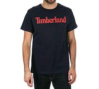 Timberland Mens Mens Season Linear Logo Crew T-Shirt in Navy - S