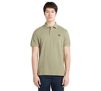 Timberland Mens Millers River Pique Polo T-Shirt - Short Sleeved (Cassel Earth) L