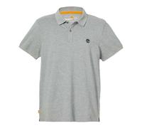 Timberland Mens Oyster River Logo Short-Sleeved Polo Shirt - Grey - S - Grey - 100% Cotton