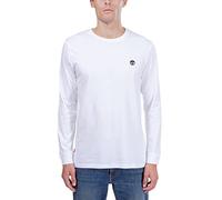 Timberland Men's Oyster River TFO Chest Logo Long Sleeve Tee (Reg) White Short T-Shirt, 3XL