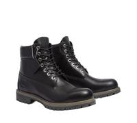 Timberland Mens Premium 6" Waterproof Boots, Black F Grain W Dk Brown, 43 EU Weit