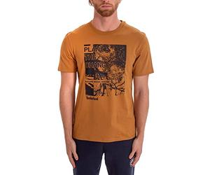 Timberland - Men's Regular T-Shirt with Graphic Print, brown, L