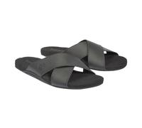 Timberland Men's Seaton Bay Cross Strap Slide Sandals, Black Leather, 9.5 UK