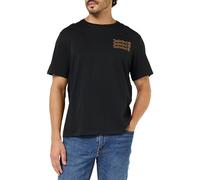 Timberland Men's Short Sleeve tee 2 tier3 T-Shirt, Black, M