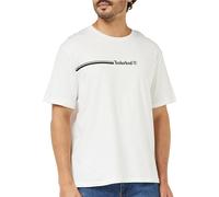 Timberland Men's Short Sleeve tee 3 tier3 T-Shirt, White, S